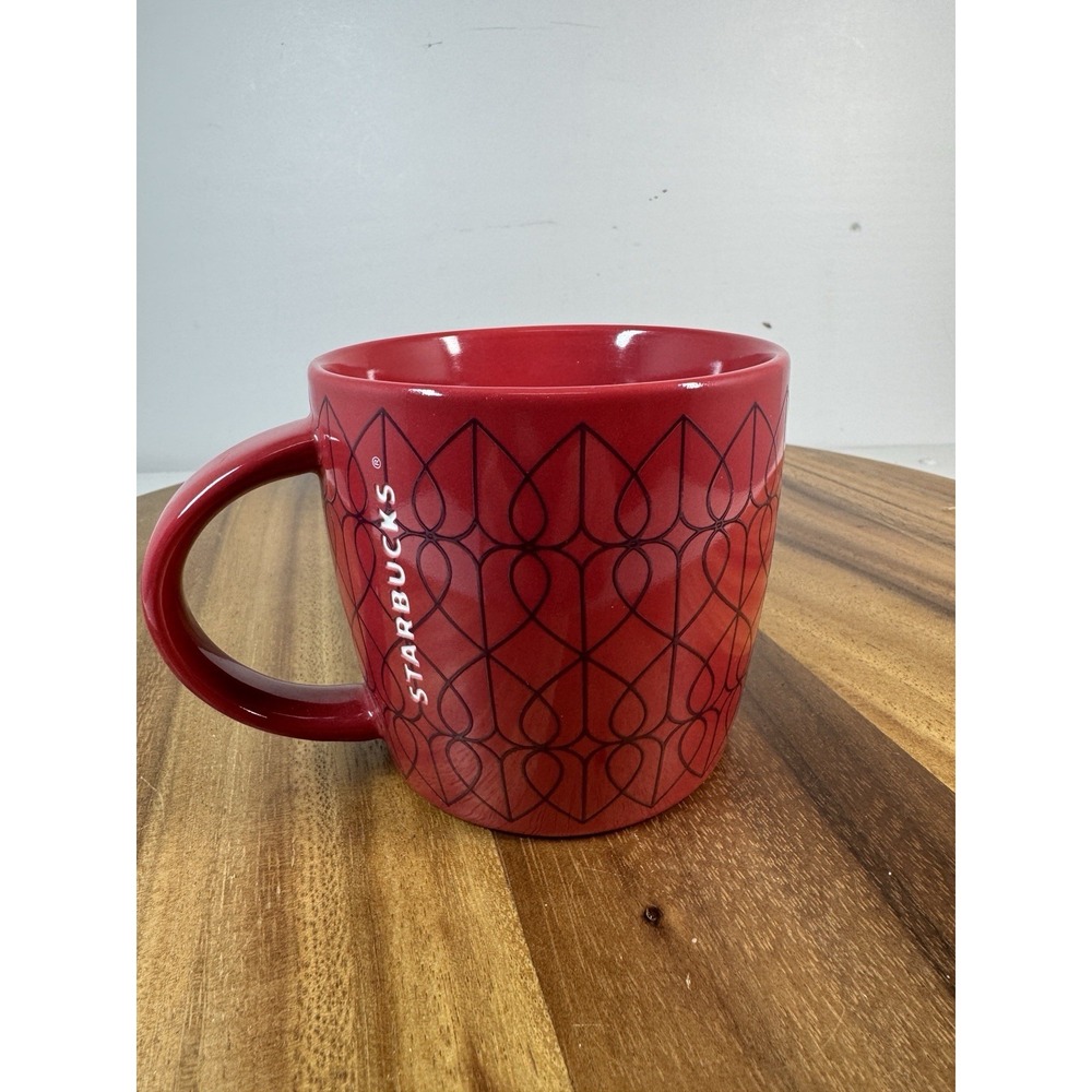 Starbucks Sweetheart Red Heart Mug Ceramic  14 oz Coffee Cup 2013